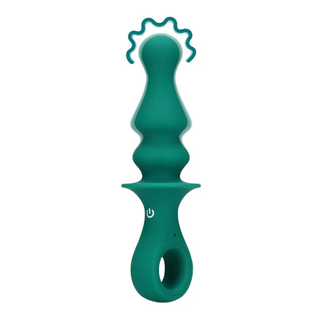Vibrator anal LOVELINE Pawn Shaped Anal Vibrator, cu 12 funcții de vibrație, lungime 16.5 cm, diametru 3.4 cm, verde 1 Vibrator anal LOVELINE Pawn Shaped Anal Vibrator, cu 12 funcții de vibrație, lungime 16.5 cm, diametru 3.4 cm, verde