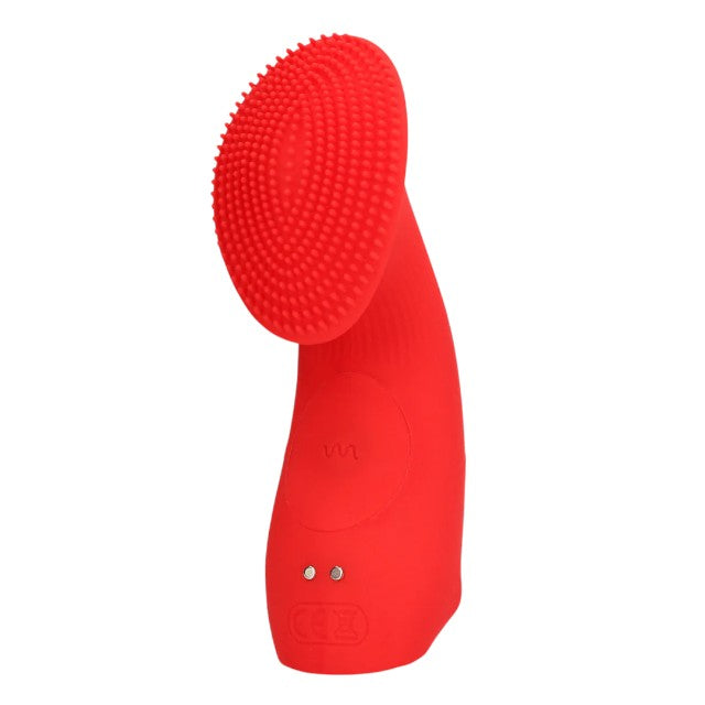 Vibrator pentru deget LOVELINE Textured Finger Vibrator, cu stimulator clitoris texturat, 10 funcții de vibrație, roșu 1 Vibrator pentru deget LOVELINE Textured Finger Vibrator, cu stimulator clitoris texturat, 10 funcții de vibrație, roșu