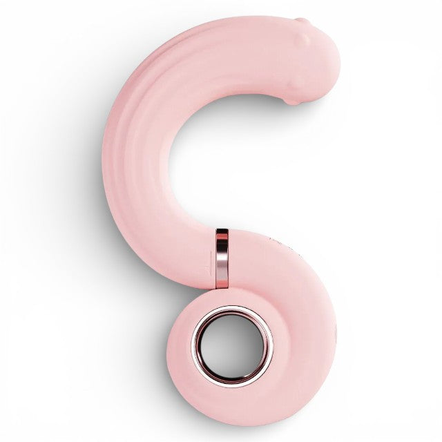 Vibrator LOVELINE Perles, design cu bile rotative, stimulare ritmică, cu 10 funcții de vibrație, rezistent la apă, culoare roz