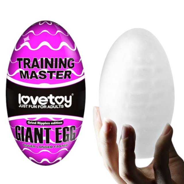 Masturbator manual LOVETOY Training Master Grind Ripples, din TPE transparent, în formă de ou, lungime 13 cm (mov) 1 Masturbator manual LOVETOY Training Master Grind Ripples, din TPE transparent, în formă de ou, lungime 13 cm (mov)