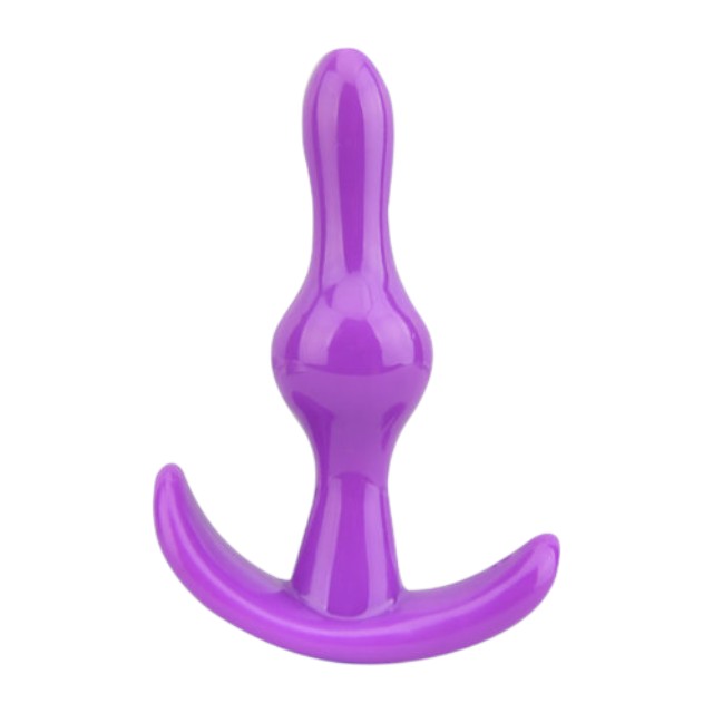 Plug anal LOVING JOY Butt Plug Purple, bază în formă de semilună, lungime 9 cm, diametru 2.4 cm, culoare mov 1 Plug anal LOVING JOY Butt Plug Purple, bază în formă de semilună, lungime 9 cm, diametru 2.4 cm, culoare mov