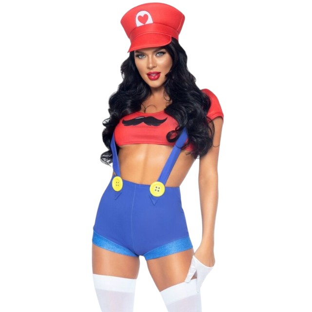 Costum sexy LegAvenue - Mario, culoare rosu si albastru, marimea M