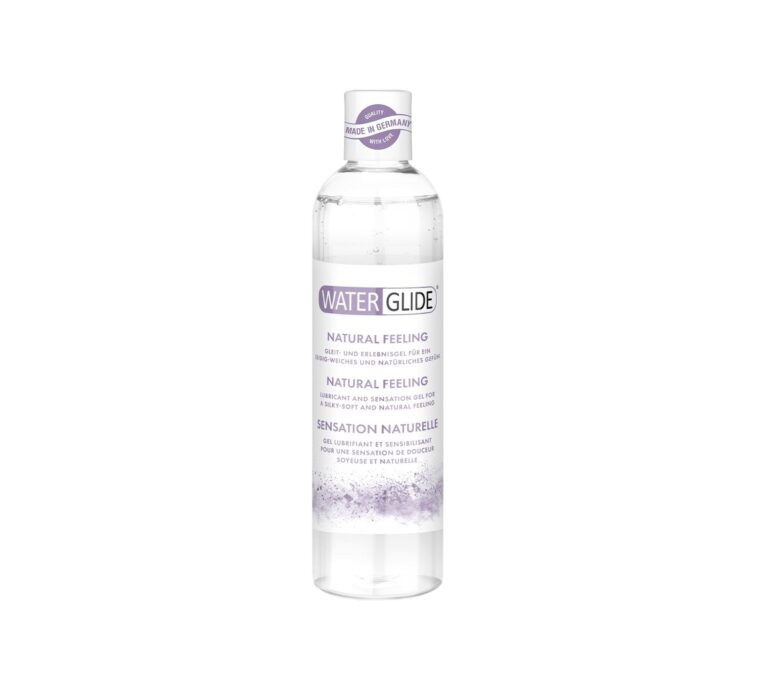 Lubrifiant WATERGLIDE Natural Feeling, pe bază de apă, testat dermatologic, compatibil cu prezervative și jucării erotice, 300 ml