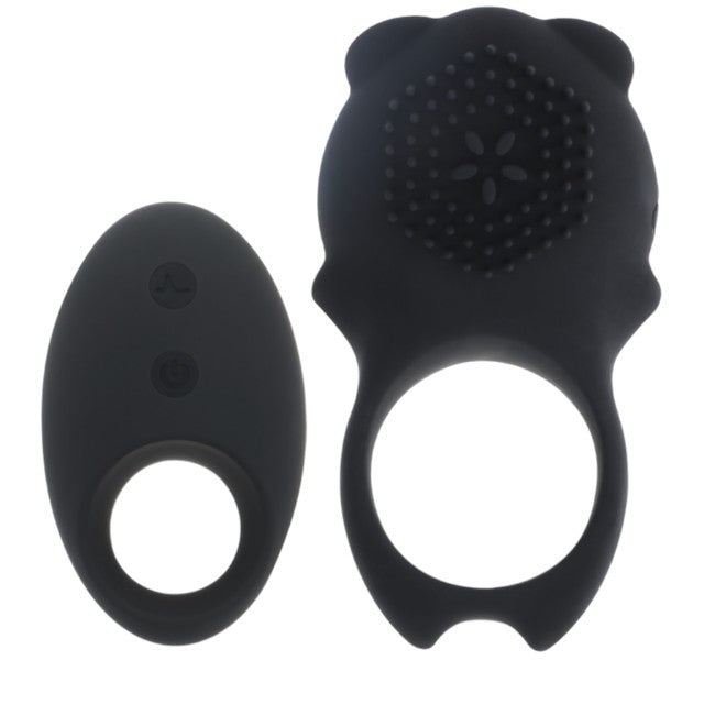 Inel vibrator MIA - COLOSSEO COCK RING, pentru extensia penisului si stimularea clitorisului, controlat prin telecomanda, din silicon, negru 1 Inel vibrator MIA - COLOSSEO COCK RING, pentru extensia penisului si stimularea clitorisului, controlat prin telecomanda, din silicon, negru