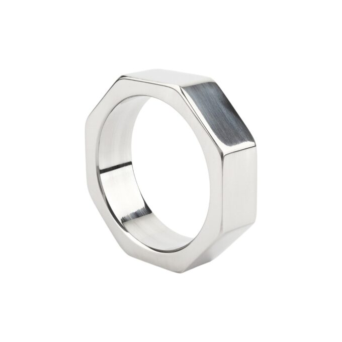 Inel pentru penis MR. STEEL Nut C-Ring, în formă de piuliță, din oțel inoxidabil, diametru 4.5 cm (mic), argintiu 1 Inel pentru penis MR. STEEL Nut C-Ring, în formă de piuliță, din oțel inoxidabil, diametru 4.5 cm (mic), argintiu