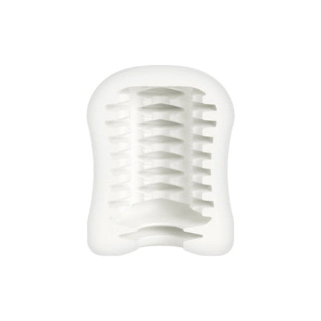 Masturbator manual MYSTIM MasturbaTIN Ribbed Rita, din TPE texturat pentru stimulare intensă, alb 1 Masturbator manual MYSTIM MasturbaTIN Ribbed Rita, din TPE texturat pentru stimulare intensă, alb