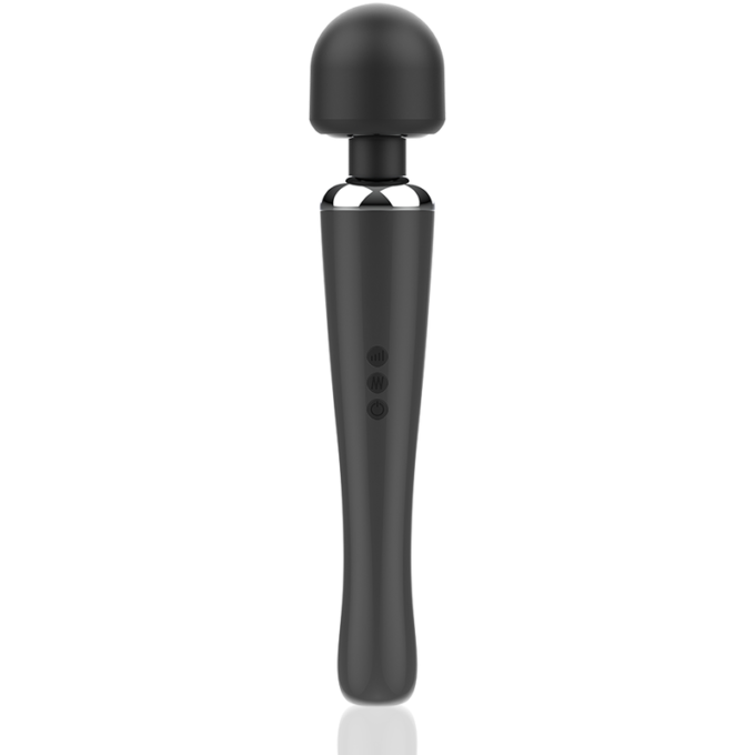 Aparat de masaj NAOMI WAND Super Strong, tip Hitachi, pentru corp si zone intime, 20 functii de vibratie, negru