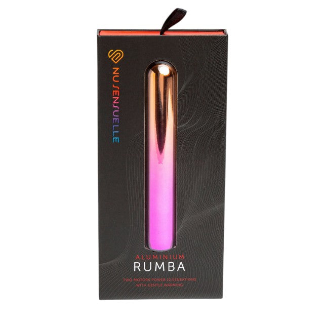 Stimulator clitoris NU SENSUELLE Aluminum Rumba, cu funcție de încălzire, 12 funcții de vibrație, roz 1 Stimulator clitoris NU SENSUELLE Aluminum Rumba, cu funcție de încălzire, 12 funcții de vibrație, roz