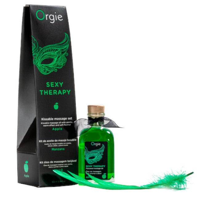 Set de masaj erotic ORGIE - Sexy Therapy, aroma de Mere, 100 ml