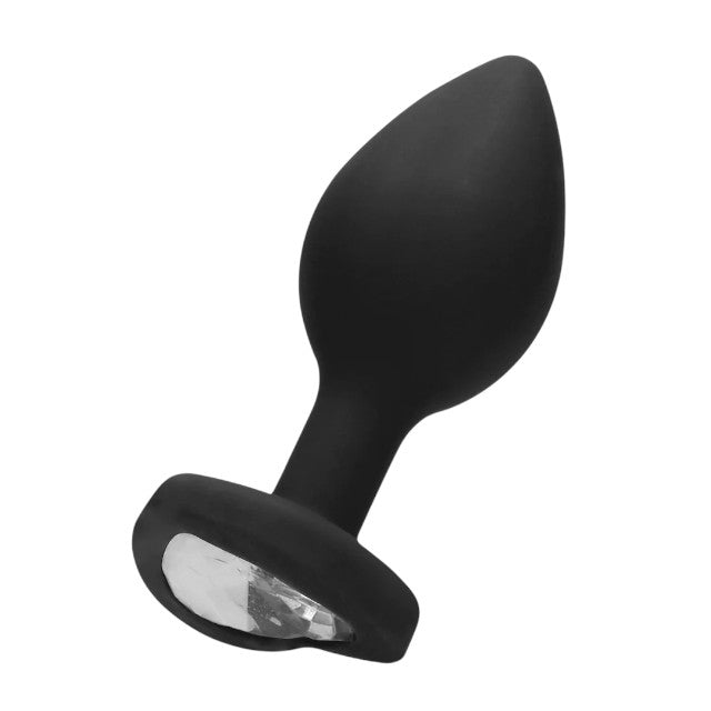 Plug anal OUCH! Regular Diamond Heart Butt Plug, bază în formă de inimă cu cristal, din silicon flexibil, diametru 2.8 cm (mic) 1 Plug anal OUCH! Regular Diamond Heart Butt Plug, bază în formă de inimă cu cristal, din silicon flexibil, diametru 2.8 cm (mic)