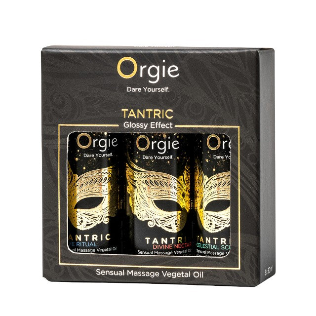 Set ulei masaj Orgie - Tantric, pentru corp, cu arome de vin alb, orhidee, fructe de padure, kiwi si capsuni, 3 x 30 ml 1 Set ulei masaj Orgie - Tantric, pentru corp, cu arome de vin alb, orhidee, fructe de padure, kiwi si capsuni, 3 x 30 ml