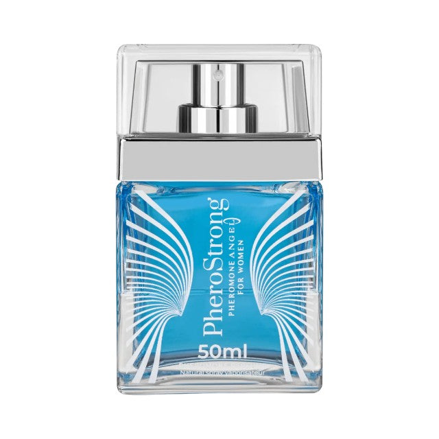 Parfum cu feromoni PHEROSTRONG Angel For Women, pentru femei, note de lămâie, cafea și trandafir, 50 ml