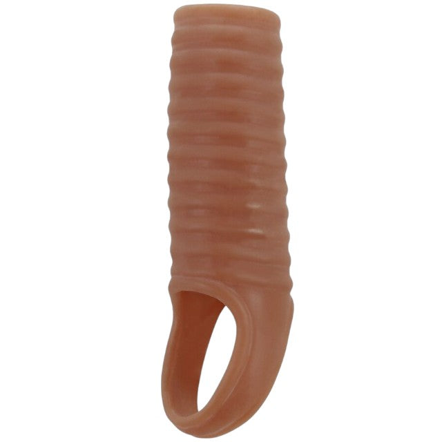Manșon pentru penis PRETTY LOVE Hartman, cu inel pentru testicule, pentru îngroșare, stimulare și erecție, culoarea pielii