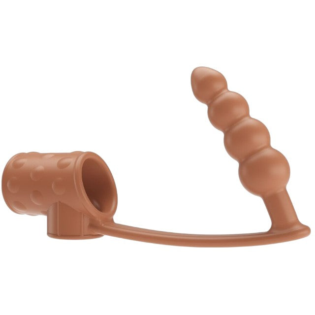 Manșon pentru penis cu plug anal PRETTY LOVE Rilley Penis Sleeve, din TPE, rezistent la apă, culoarea pielii 1 Manșon pentru penis cu plug anal PRETTY LOVE Rilley Penis Sleeve, din TPE, rezistent la apă, culoarea pielii