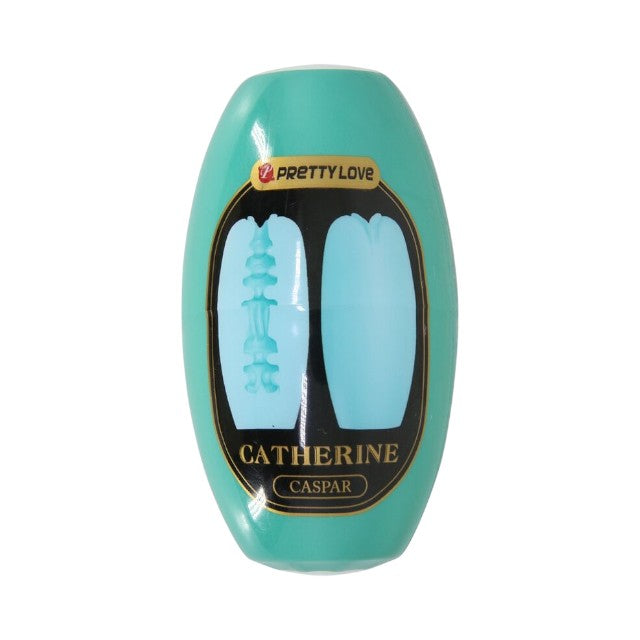 Masturbator PRETTY LOVE Catherine CASPAR, în formă de ou, simulare vaginală realistă, rezistent la apă, 8.5 cm, verde aqua 1 Masturbator PRETTY LOVE Catherine CASPAR, în formă de ou, simulare vaginală realistă, rezistent la apă, 8.5 cm, verde aqua