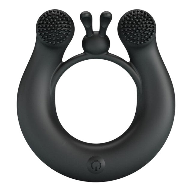 Inel vibrator pentru penis PRETTY LOVE DAHLIA, din silicon moale, cu 12 funcții de vibrație, culoare negru 1 Inel vibrator pentru penis PRETTY LOVE DAHLIA, din silicon moale, cu 12 funcții de vibrație, culoare negru