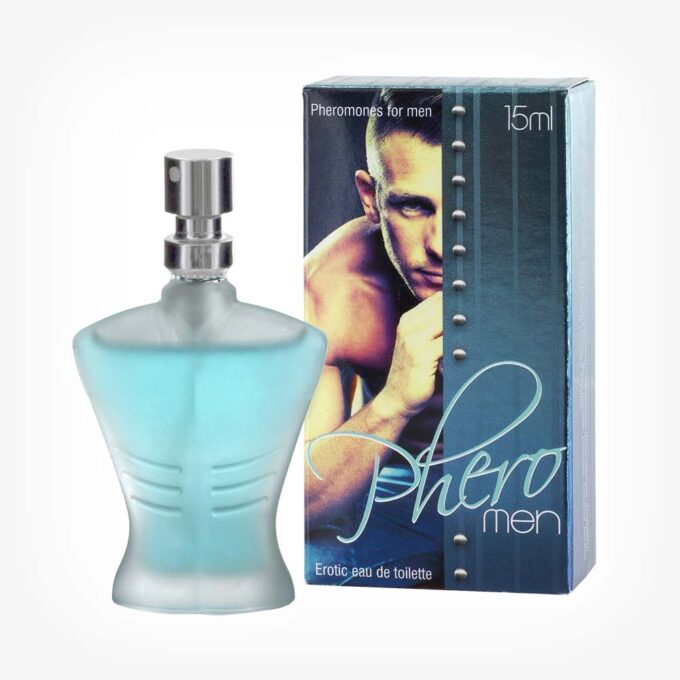 Parfum cu feromoni COBECO PheroMen, pentru bărbați, note de mosc, miros subtil și elegant, 15 ml