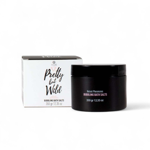 Sare de baie și scrub SECRET PLAY Pretty But Wild, cu feromoni naturali, efect spumant, 350 gr, culoare roz
