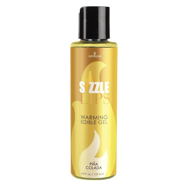 Gel comestibil SENSUVA Sizzle Lips PINA COLADA, cu efect de încălzire, gust de cocos și ananas, 125 ml 1 Gel comestibil SENSUVA Sizzle Lips PINA COLADA, cu efect de încălzire, gust de cocos și ananas, 125 ml