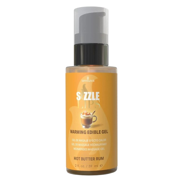 Gel comestibil SENSUVA Sizzle Lips HOT BUTTER RUM, cu efect de încălzire, gust de rom cu unt fierbinte, 59 ml 1 Gel comestibil SENSUVA Sizzle Lips HOT BUTTER RUM, cu efect de încălzire, gust de rom cu unt fierbinte, 59 ml