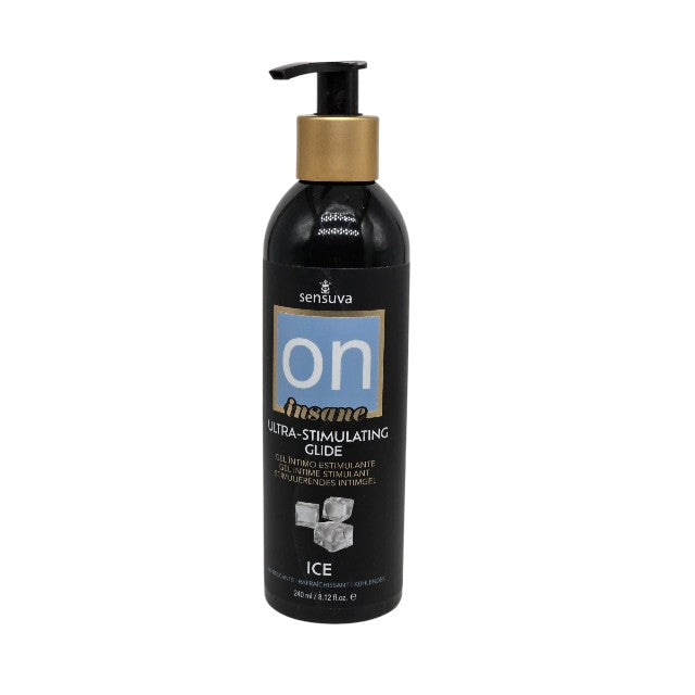 Gel lubrifiant Sensuva Ultra-Stimulating, pe baza de apa cu efect de racire si stimulare, 240 ml