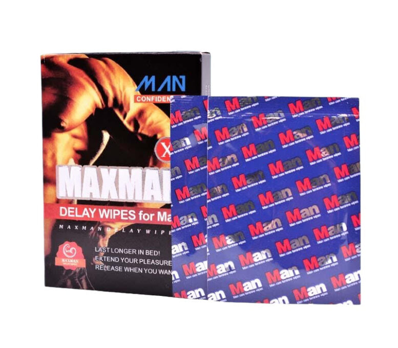Șervețele MAXMAN Confidence Delay Wipes for Man, susțin întârzierea ejaculării, cu ingrediente naturale, acțiune rapidă, 10 buc