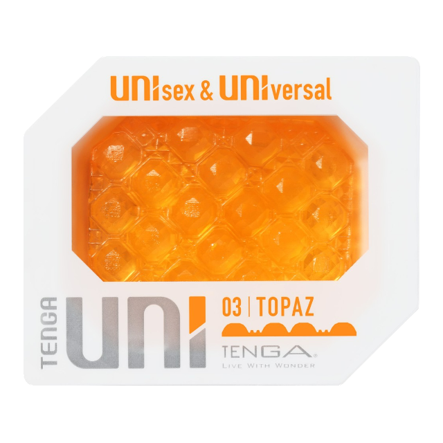 Masturbator manual unisex TENGA Uni Topaz, texturat, de unică folosință, lungime 7.3 cm, diamentru 3.2 cm, portocaliu 1 Masturbator manual unisex TENGA Uni Topaz, texturat, de unică folosință, lungime 7.3 cm, diamentru 3.2 cm, portocaliu