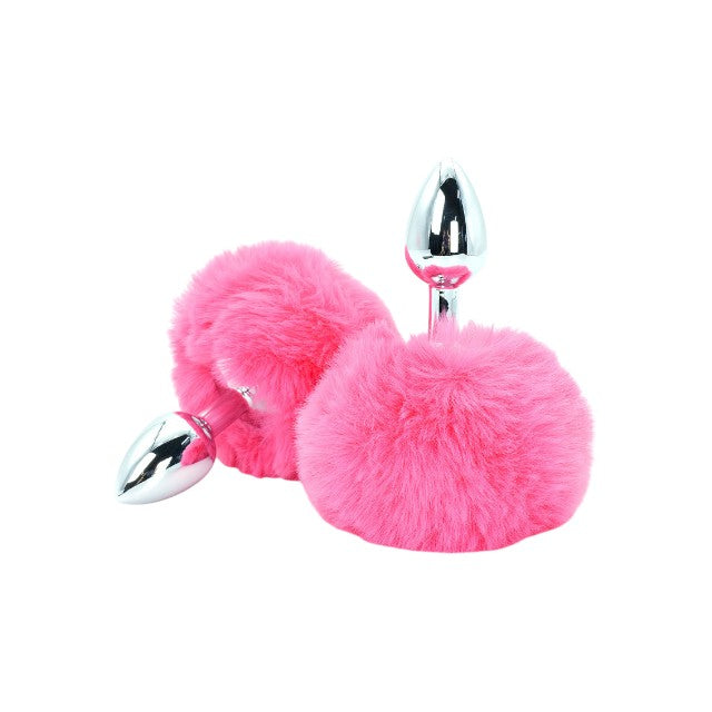 Plug anal TOYJOY Enchanting Bunnytail, din aluminiu, cu bază în formă de coadă de iepuraș, lungime 7 cm, diametru 2.6 cm, culoare roz 1 Plug anal TOYJOY Enchanting Bunnytail, din aluminiu, cu bază în formă de coadă de iepuraș, lungime 7 cm, diametru 2.6 cm, culoare roz