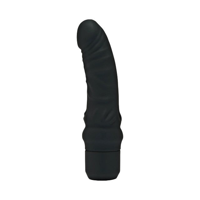 Vibrator TOYJOY Get Real - Mini Classic G-Spot Vibrator, din silicon, 7 funcții de vibrație, rezistent la apă, 18.2 cm, negru