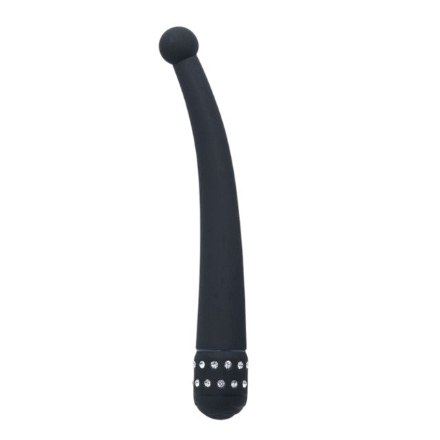 Vibrator pentru punctul G TOYZ4LOVERS Bulb of Diamond, design cu strasuri, cu vibrații multiple, 21.7 cm, negru (00904382) 1 Vibrator pentru punctul G TOYZ4LOVERS Bulb of Diamond, design cu strasuri, cu vibrații multiple, 21.7 cm, negru (00904382)