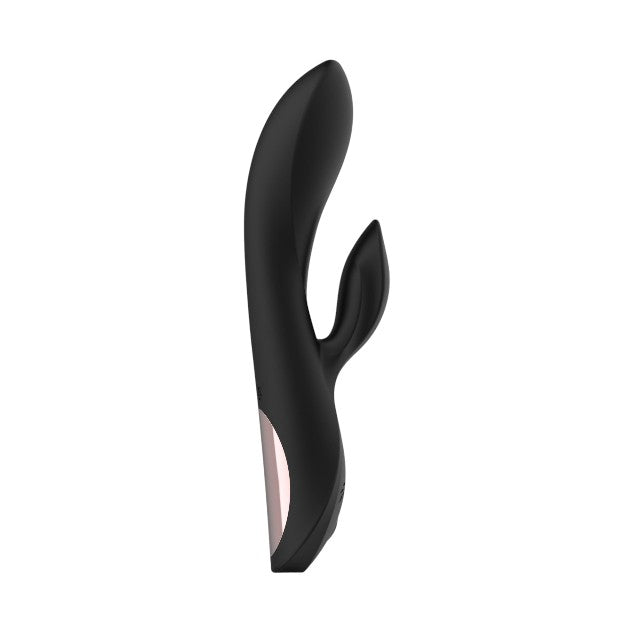 Vibrator rabbit TOYZ4LOVERS Elegance Charmin’ Style, pentru clitoris și punctul G, cu vibrații multiple, 20.3 cm, negru 1 Vibrator rabbit TOYZ4LOVERS Elegance Charmin’ Style, pentru clitoris și punctul G, cu vibrații multiple, 20.3 cm, negru