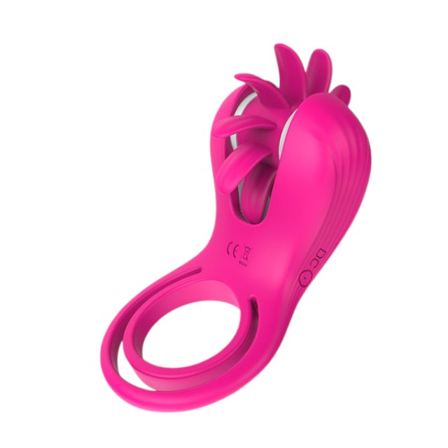 Inel vibrator pentru penis TOYZ4LOVERS Elys Mind Blower, cu limbi rotative pentru stimularea clitorisului, 9 funcții de vibrație, roz 1 Inel vibrator pentru penis TOYZ4LOVERS Elys Mind Blower, cu limbi rotative pentru stimularea clitorisului, 9 funcții de vibrație, roz