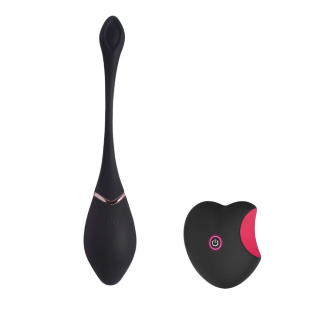 Ou vibrator TOYZ4LOVERS Power Pocket Sinner Egg, cu telecomandă în formă de inimă, vibrații multiple, negru cu roz 1 Ou vibrator TOYZ4LOVERS Power Pocket Sinner Egg, cu telecomandă în formă de inimă, vibrații multiple, negru cu roz
