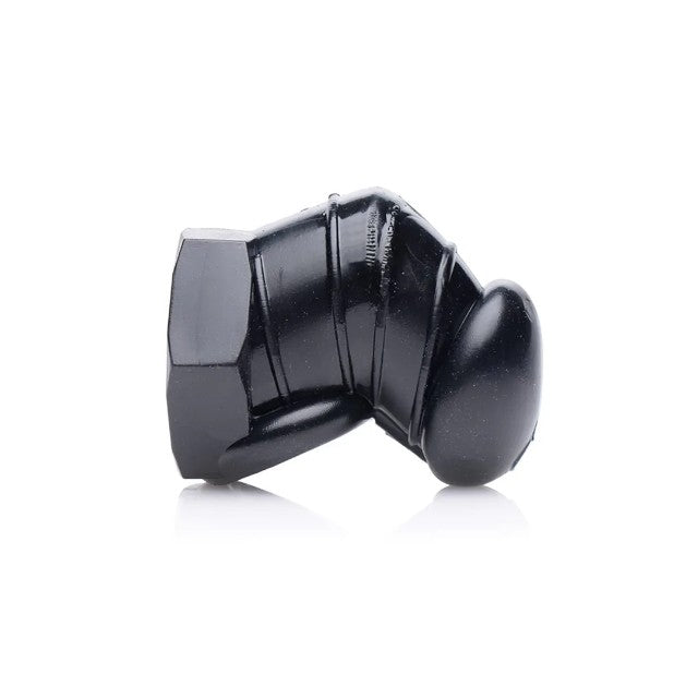 Cușcă pentru penis XR BRANDS Detained, pentru castitate bărbați, din cauciuc, cu pereți rigizi pentru stimulare, negru, diamentru 2.8 cm 1 Cușcă pentru penis XR BRANDS Detained, pentru castitate bărbați, din cauciuc, cu pereți rigizi pentru stimulare, negru, diamentru 2.8 cm
