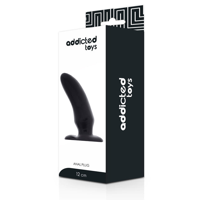 Plug anal ADDICTED TOYS, din silicon, negru, 12 cm 1 Plug anal ADDICTED TOYS, din silicon, negru, 12 cm