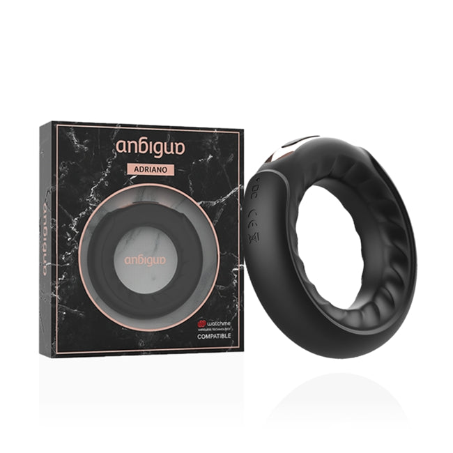 Inel vibrator pentru penis ANBIGUO Adriano, 7 functii de vibratie, rezistent la apa IPX7, negru 1 Inel vibrator pentru penis ANBIGUO Adriano, 7 functii de vibratie, rezistent la apa IPX7, negru