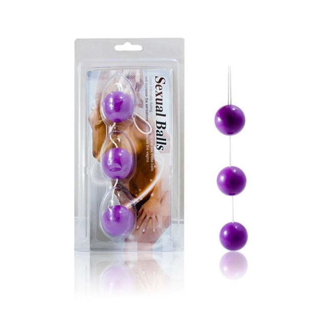 Set 3 bile anale BAILE, din material premium ABS, cu inel pentru extracție, diametru bile 3.4 cm, lungime 20 cm, violet 1 Set 3 bile anale BAILE, din material premium ABS, cu inel pentru extracție, diametru bile 3.4 cm, lungime 20 cm, violet
