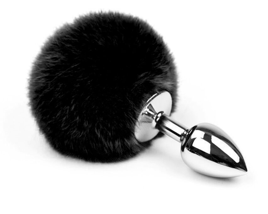 Dop Anal Bunny Buttplug, Small, Argintiu/Negru, Passion Labs, Mystery 1 Dop Anal Bunny Buttplug, Small, Argintiu/Negru, Passion Labs, Mystery