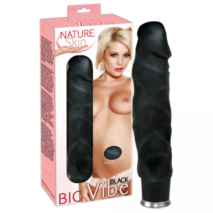 Vibrator Realist Big Black NatureSkin, 8 Moduri Vibratii, TPR, Negru, 23 cm 1 Vibrator Realist Big Black NatureSkin, 8 Moduri Vibratii, TPR, Negru, 23 cm