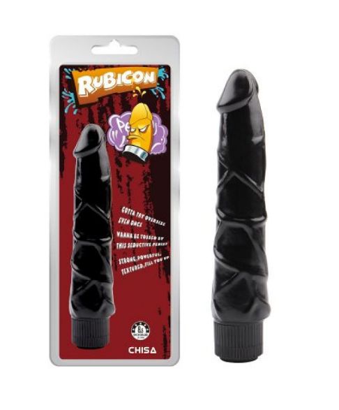 VIbrator Realist Multispeed Rubicon PVC Negru 21 cm 1 VIbrator Realist Multispeed Rubicon PVC Negru 21 cm
