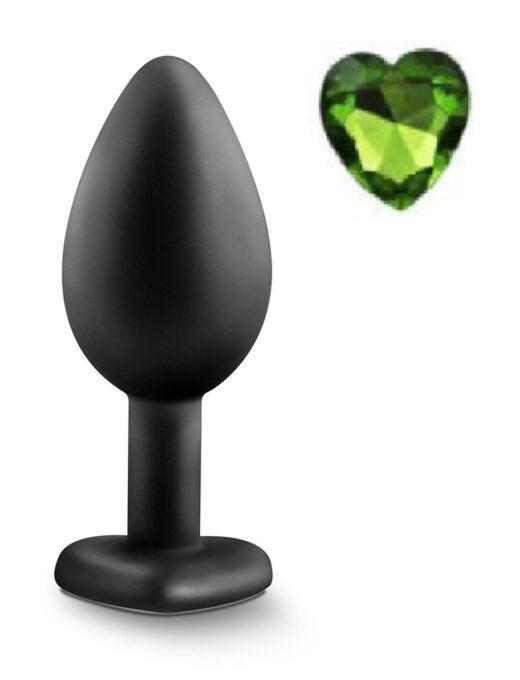 Dop Anal Brighty, Medium, Silicon, Negru/Verde, Mokko Toys 1 Dop Anal Brighty, Medium, Silicon, Negru/Verde, Mokko Toys