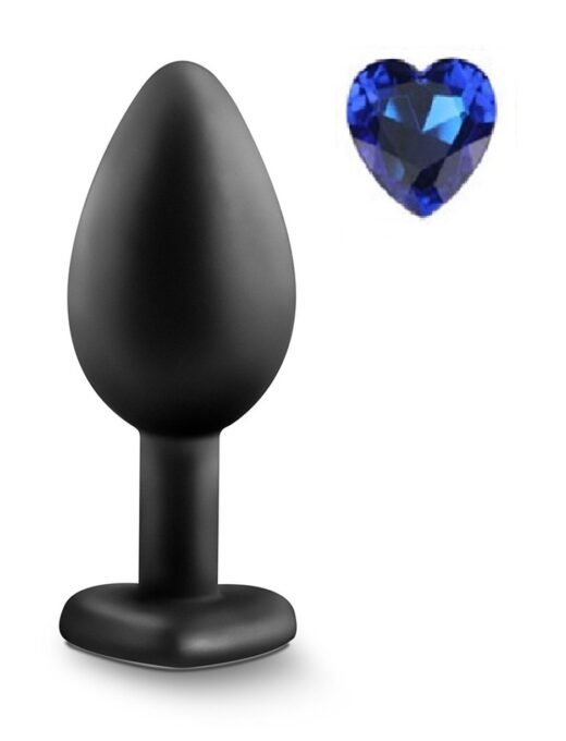 Dop Anal Brighty, Medium, Silicon, Negru/Albastru, Mokko Toys 1 Dop Anal Brighty, Medium, Silicon, Negru/Albastru, Mokko Toys