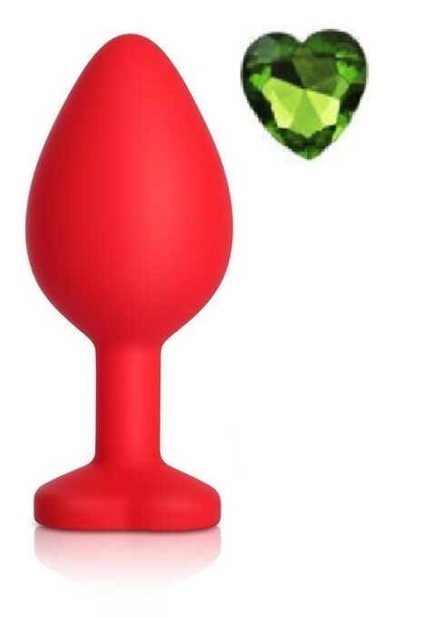 Dop Anal Brighty Medium Silicon Rosu/Verde Mokko Toys 1 Dop Anal Brighty Medium Silicon Rosu/Verde Mokko Toys