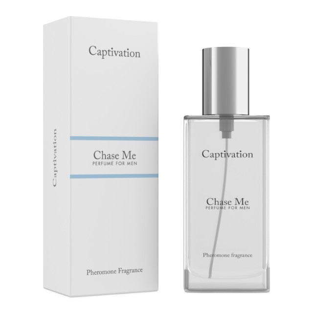 Parfum cu feromoni pentru bărbați CAPTIVATION Chase Me, cu note citrice și florale, alb, 30 ml
