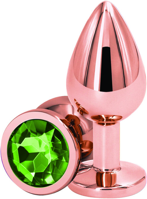 Dop Anal Charm Anal Plug Small, Rose Gold, Piatra Verde, Passion Labs 1 Dop Anal Charm Anal Plug Small, Rose Gold, Piatra Verde, Passion Labs