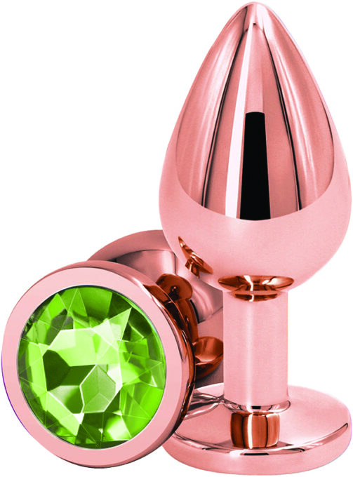 Dop Anal Charm Anal Plug Medium, Rose Gold, Piatra Verde Deschis, Passion Labs 1 Dop Anal Charm Anal Plug Medium, Rose Gold, Piatra Verde Deschis, Passion Labs