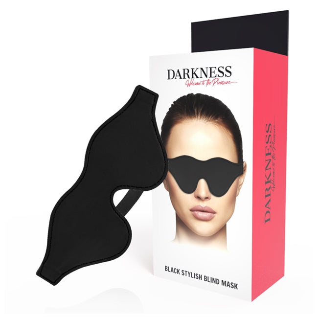 Mască DARKNESS Straight Black Stylish Mask, pentru jocuri erotice în cuplu, culoare negru 1 Mască DARKNESS Straight Black Stylish Mask, pentru jocuri erotice în cuplu, culoare negru