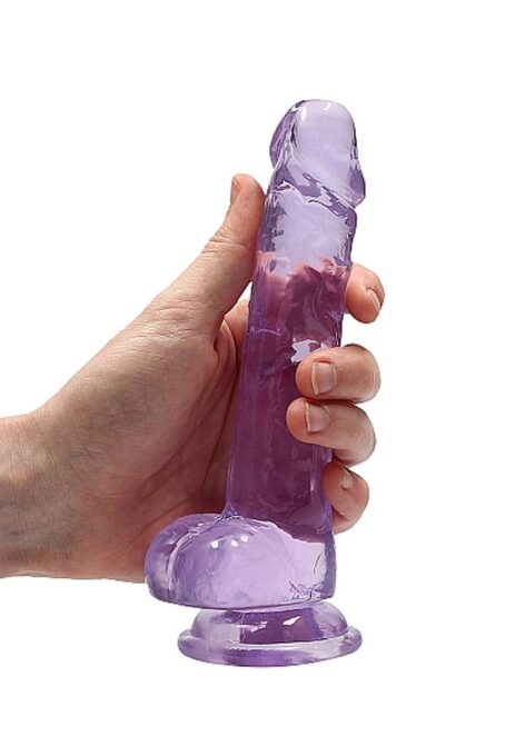 Dildo Realist Crystal Clear Mov 19 cm 1 Dildo Realist Crystal Clear Mov 19 cm