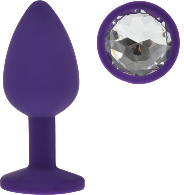 Dop Anal Silicone Buttplug, Small, Mov/Clear, Guilty Toys 1 Dop Anal Silicone Buttplug, Small, Mov/Clear, Guilty Toys