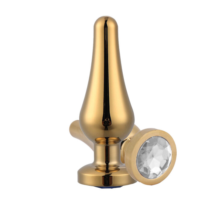 Dop Anal Emery Large Metalic Auriu Cristal Alb Passion Labs 1 Dop Anal Emery Large Metalic Auriu Cristal Alb Passion Labs
